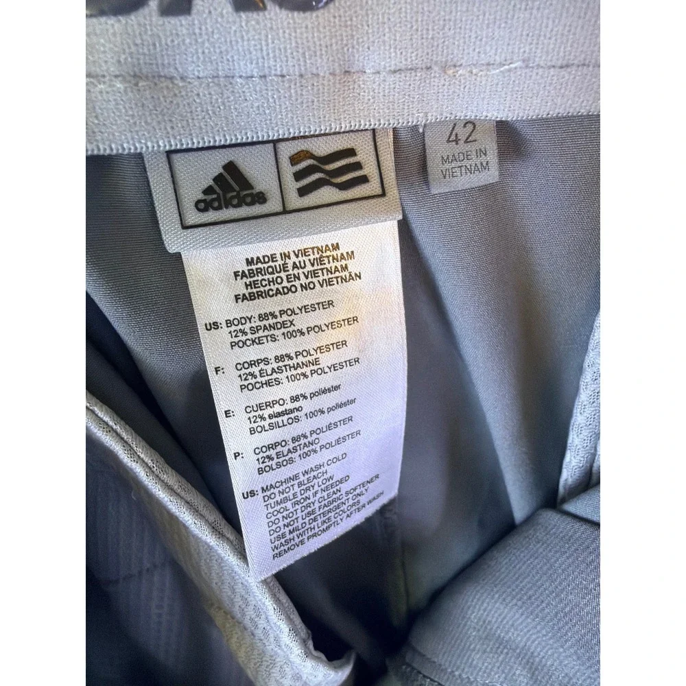 Adidas‎ Golf Shorts Mens 42 Gray Ultimate365 Performance Stretch Flat Front